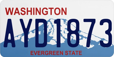 WA license plate AYD1873