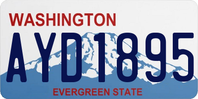 WA license plate AYD1895