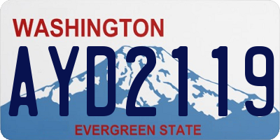 WA license plate AYD2119