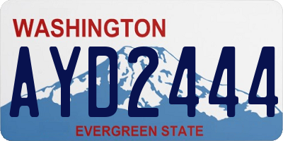 WA license plate AYD2444