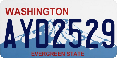 WA license plate AYD2529