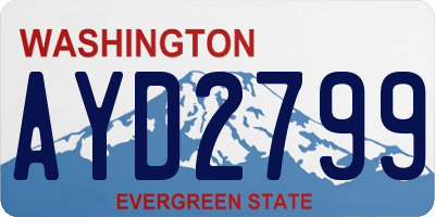 WA license plate AYD2799