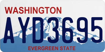 WA license plate AYD3695