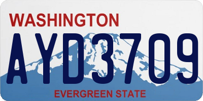 WA license plate AYD3709