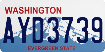 WA license plate AYD3739