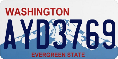 WA license plate AYD3769