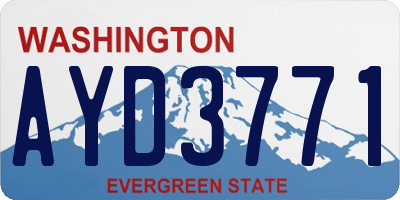 WA license plate AYD3771