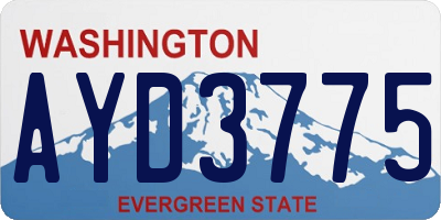 WA license plate AYD3775