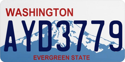 WA license plate AYD3779