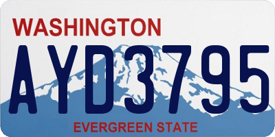 WA license plate AYD3795