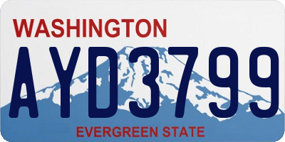 WA license plate AYD3799