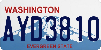 WA license plate AYD3810