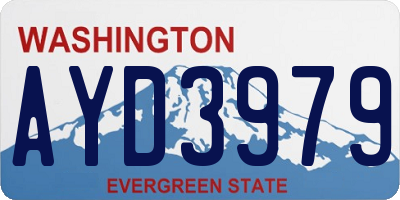 WA license plate AYD3979