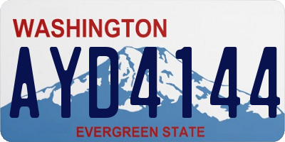 WA license plate AYD4144