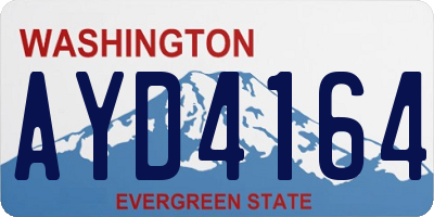 WA license plate AYD4164