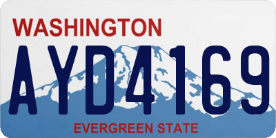WA license plate AYD4169