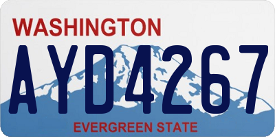 WA license plate AYD4267