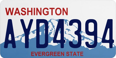 WA license plate AYD4394