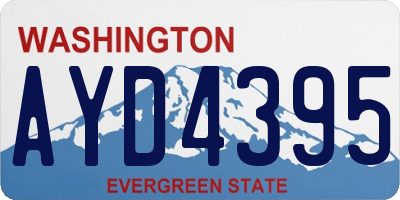 WA license plate AYD4395