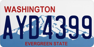 WA license plate AYD4399