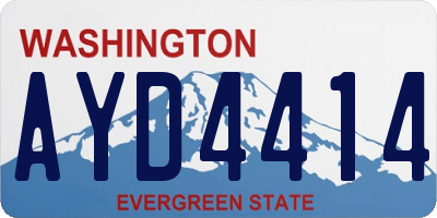 WA license plate AYD4414