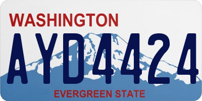 WA license plate AYD4424