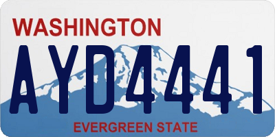 WA license plate AYD4441