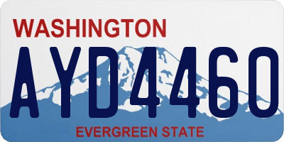 WA license plate AYD4460