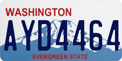 WA license plate AYD4464