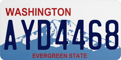 WA license plate AYD4468