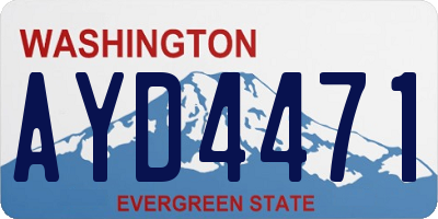 WA license plate AYD4471