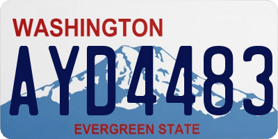 WA license plate AYD4483