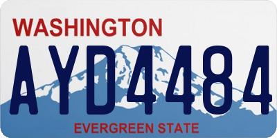WA license plate AYD4484