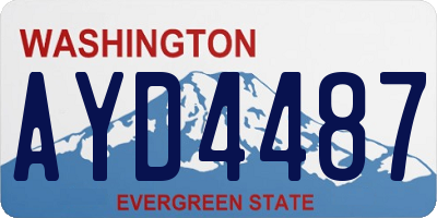 WA license plate AYD4487