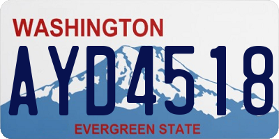 WA license plate AYD4518