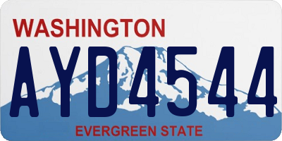 WA license plate AYD4544