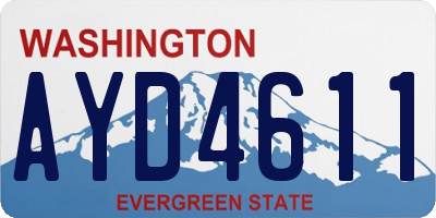 WA license plate AYD4611