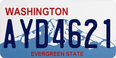 WA license plate AYD4621