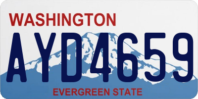 WA license plate AYD4659