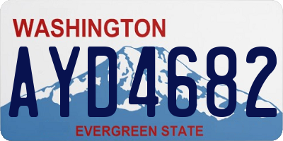 WA license plate AYD4682