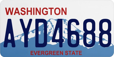 WA license plate AYD4688