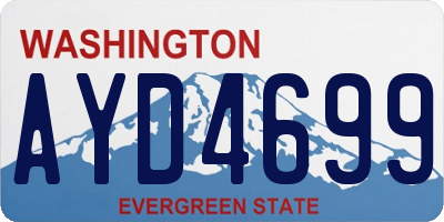 WA license plate AYD4699