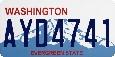 WA license plate AYD4741