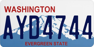 WA license plate AYD4744