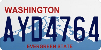 WA license plate AYD4764