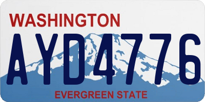 WA license plate AYD4776