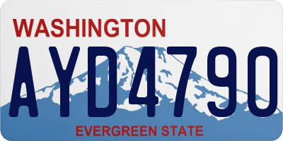 WA license plate AYD4790