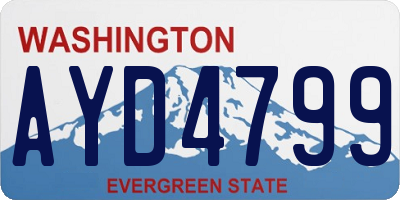 WA license plate AYD4799