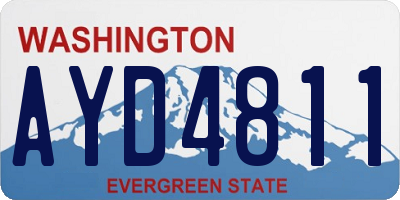 WA license plate AYD4811