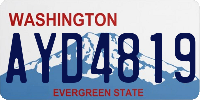 WA license plate AYD4819